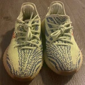 Yeezy boost (lime, blue and peanut butter bottom)